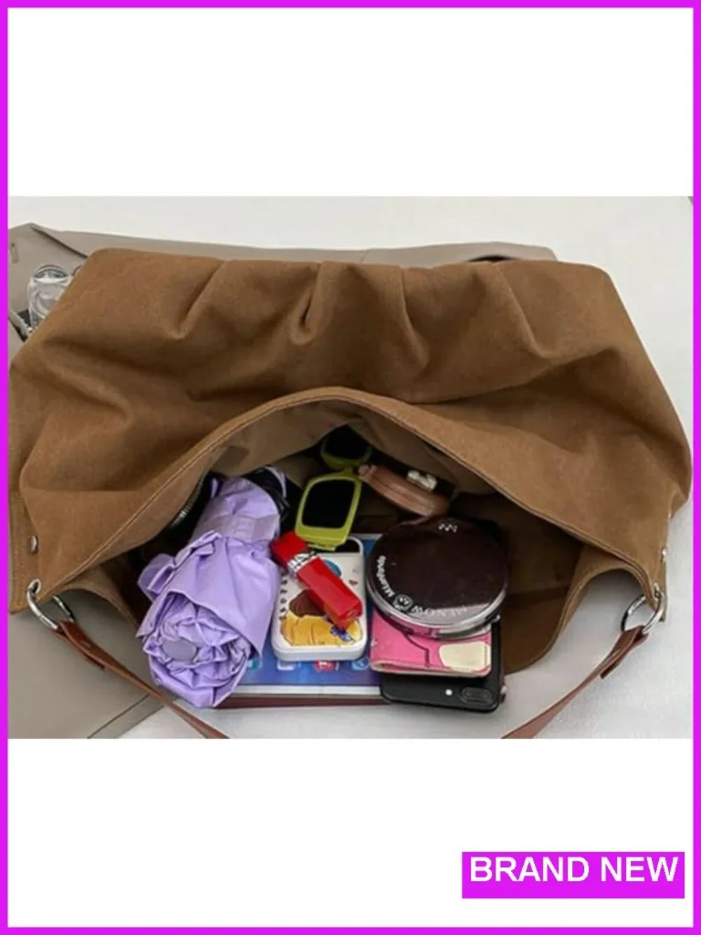Large Canvas Hobo Bag Slouchy Crescent Crossbody Shoulder Purse Tote Work